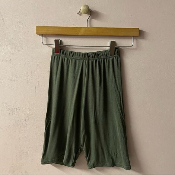 Missguided Olive Green Biker Shorts Size 2 NWT - Picture 9 of 11